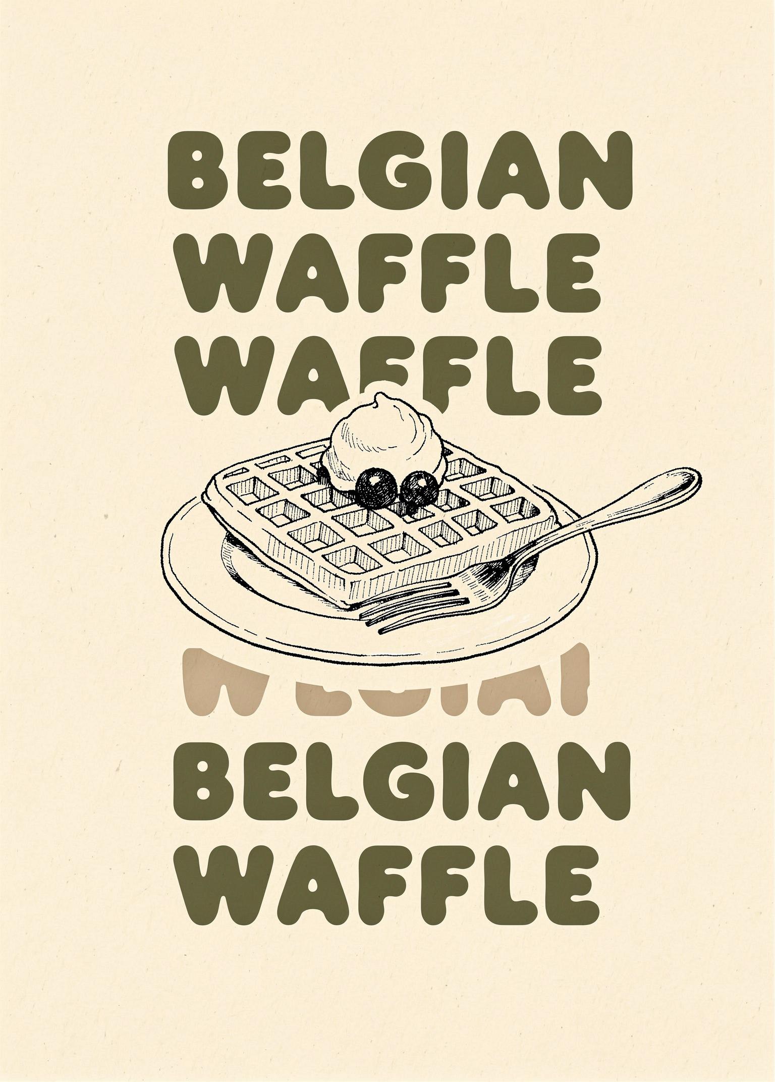 Belgian Waffle Type poster