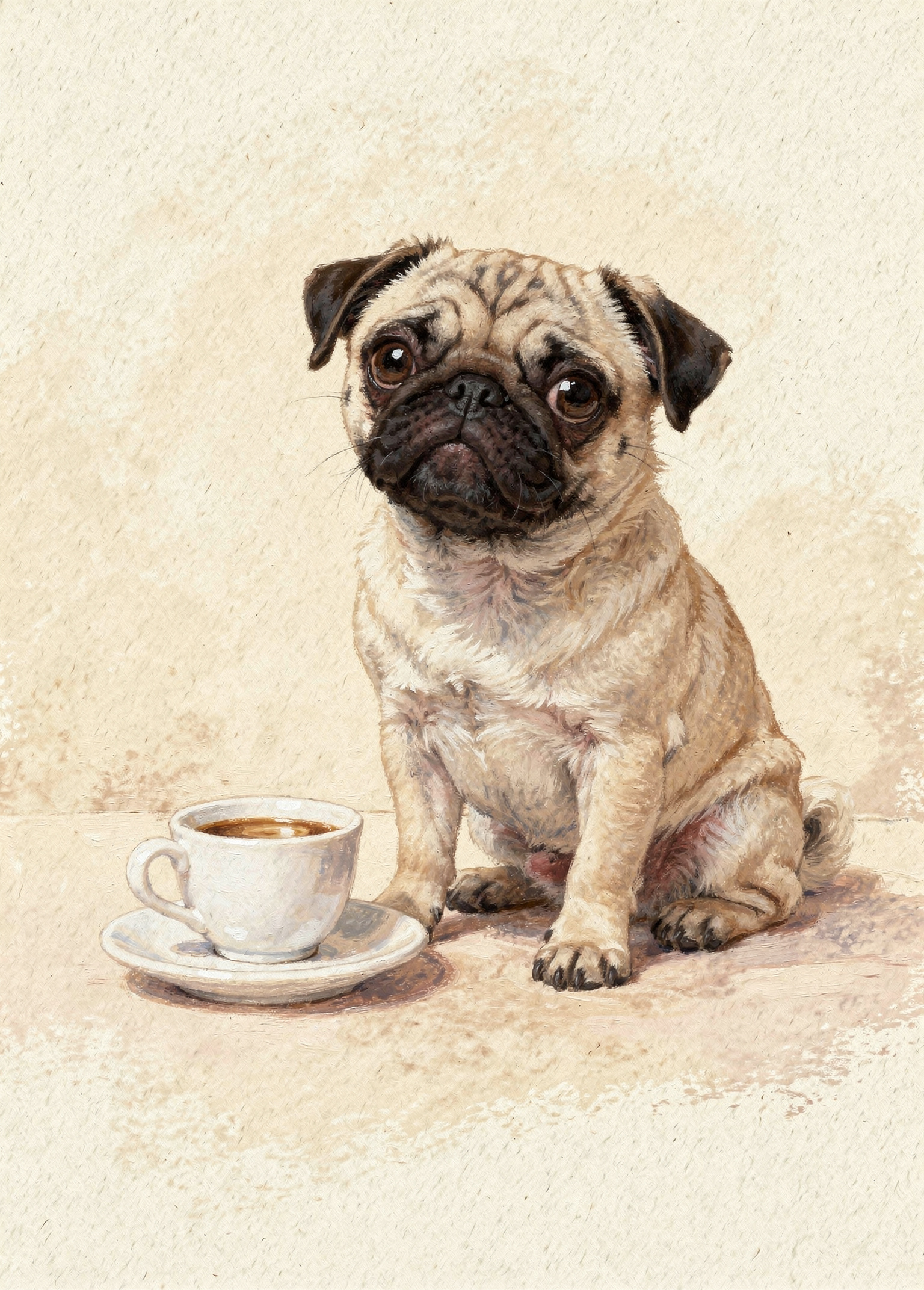 Pug Espresso poster