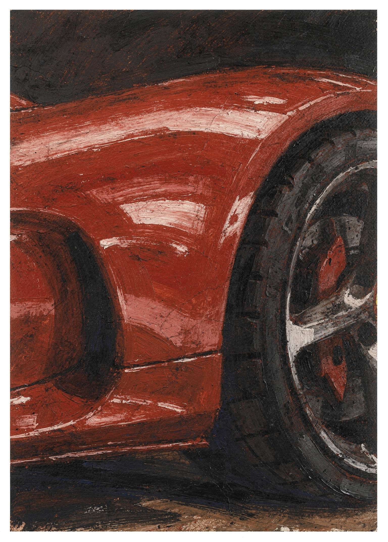 Rosso Curve poster